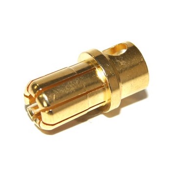 Connectors banna oro 8,0 mm (Male) 5 pcs.